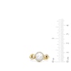 Thumbnail Image 4 of 7.0mm Freshwater Cultured Pearl and 1/4 CT. T.W. Lab-Grown Diamond Swirl Frame Ring in 14K Gold