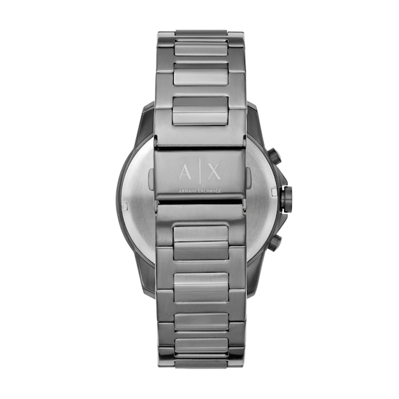 Menâs Armani Exchange Gunmetal Grey IP Chronograph Watch with Blue Dial (Model: Ax1731)