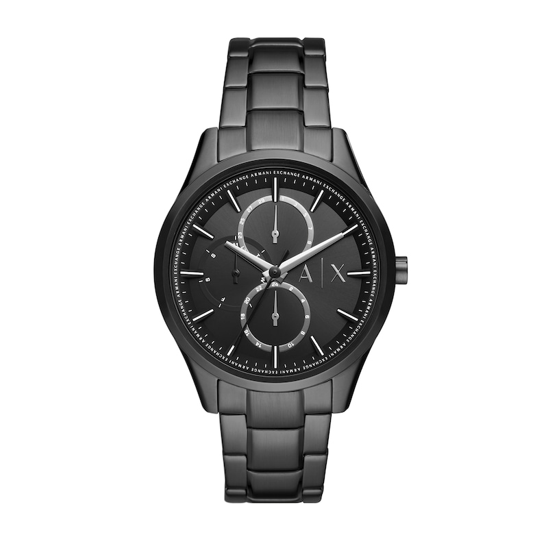 Main Image 1 of Men’s Armani Exchange Dante Black IP Chronograph Watch with Black Dial (Model: AX1867)
