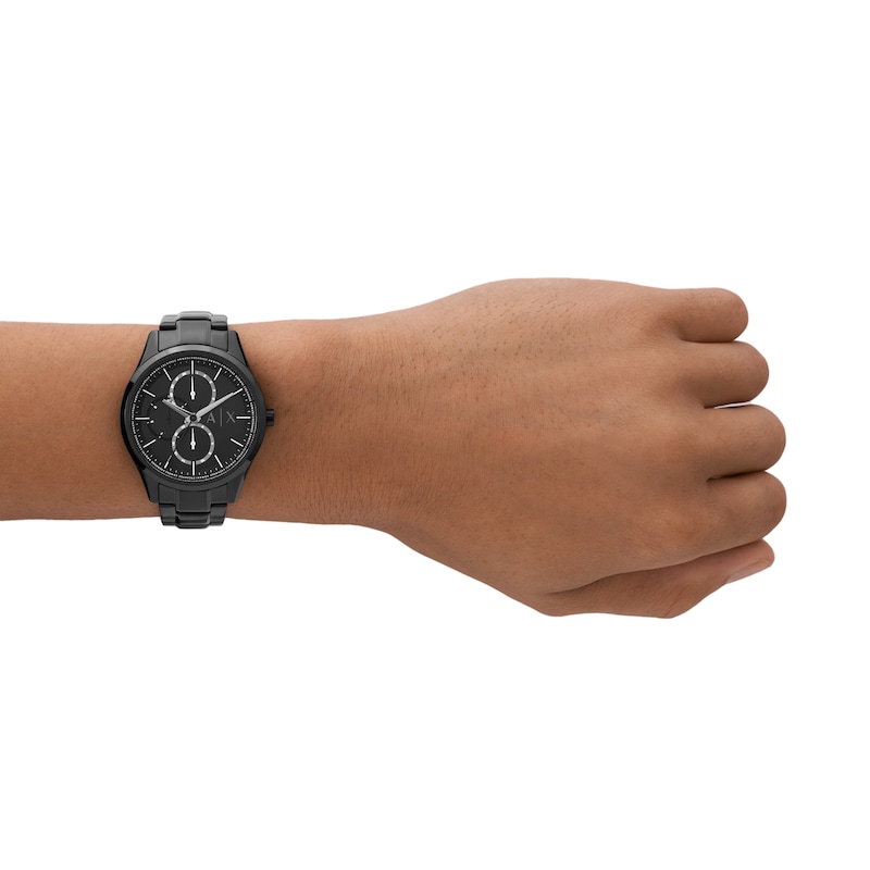 Main Image 5 of Men’s Armani Exchange Dante Black IP Chronograph Watch with Black Dial (Model: AX1867)
