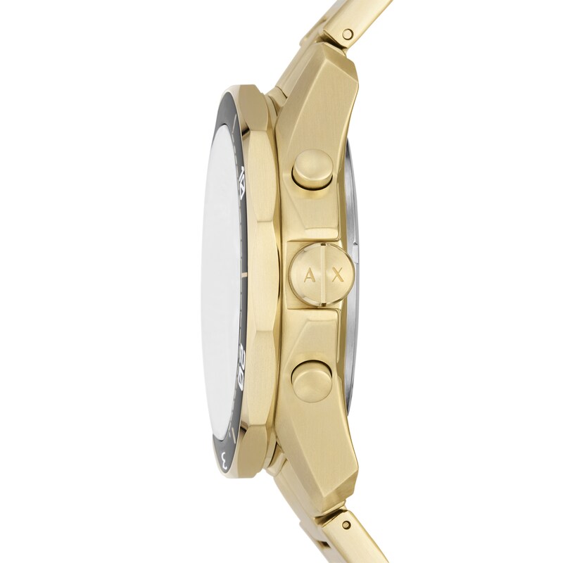 Main Image 3 of Men’s Armani Exchange Spencer Gold-Tone IP Chronograph Watch with Textured Black Dial (Model: AX1958)