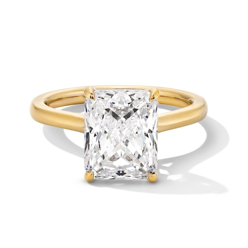 Main Image 1 of 3 CT. Radiant-Cut Certified Lab-Grown Diamond Solitaire Engagement Ring in 14K Gold (F/VS2)