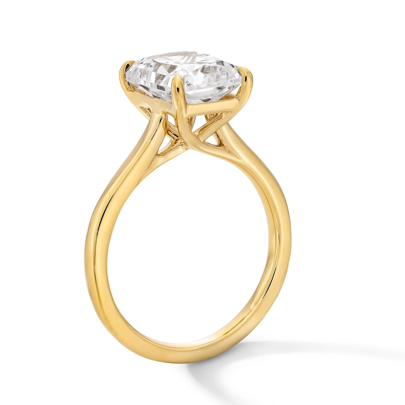Main Image 3 of 3 CT. Radiant-Cut Certified Lab-Grown Diamond Solitaire Engagement Ring in 14K Gold (F/VS2)