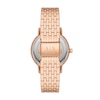 Thumbnail Image 2 of Ladies’ Armani Exchange Lola Rose-Tone IP Watch with White Dial and Heart Pendant Box Set (Model: AX7145SET)