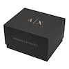 Thumbnail Image 4 of Men’s Armani Exchange  Black IP Leather Strap Watch and Chain Bracelet Box Set (Model: AX7147SET)