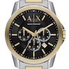 Thumbnail Image 7 of Men’s Armani Exchange Banks Two-Tone IP Chronograph Watch with Black Dial and Chain Bracelet Box Set (Model: AX7148SET)
