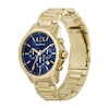 Thumbnail Image 5 of Men’s Armani Exchange Banks Gold-Tone IP Chronograph Watch with Blue Dial and Chain Bracelet Box Set (Model: AX7151SET)
