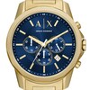 Thumbnail Image 7 of Men’s Armani Exchange Banks Gold-Tone IP Chronograph Watch with Blue Dial and Chain Bracelet Box Set (Model: AX7151SET)