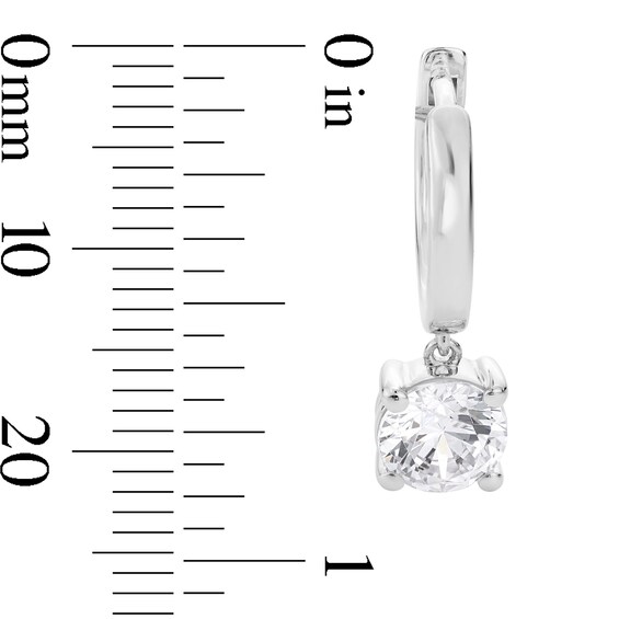 2 CT. T.w. Certified Lab-Grown Diamond Solitaire Dangle Hoop Earrings in 14K Gold (F/Vs2