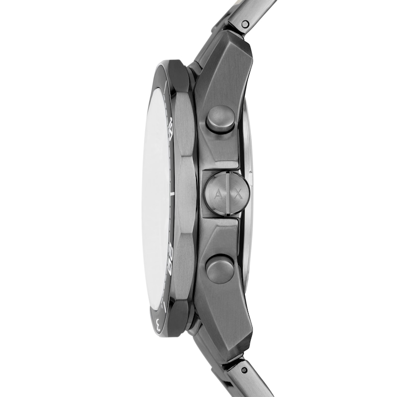 Main Image 3 of Men’s Armani Exchange  Gunmetal Grey IP Chronograph Watch with Textured Black Dial (Model: AX1959)