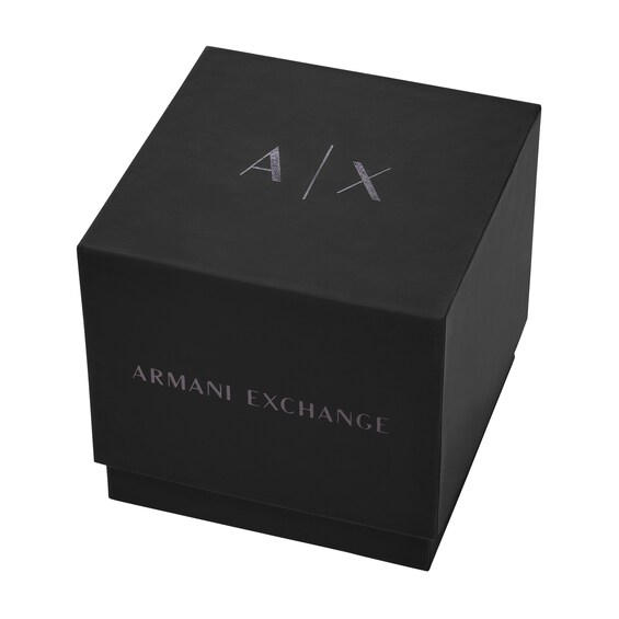 Menâs Armani Exchange Spencer Gunmetal Grey IP Chronograph Watch with Textured Black Dial (Model: Ax1959)