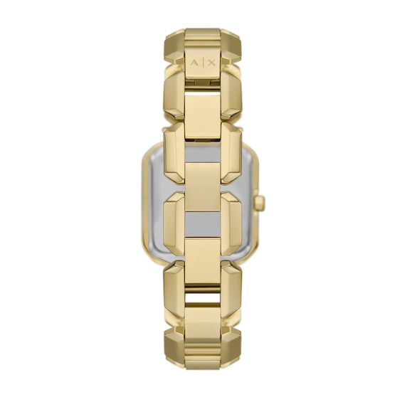 Ladies' Armani Exchange Gold-Tone IP Watch with Square Gold-Tone Dial (Model: Ax5721)