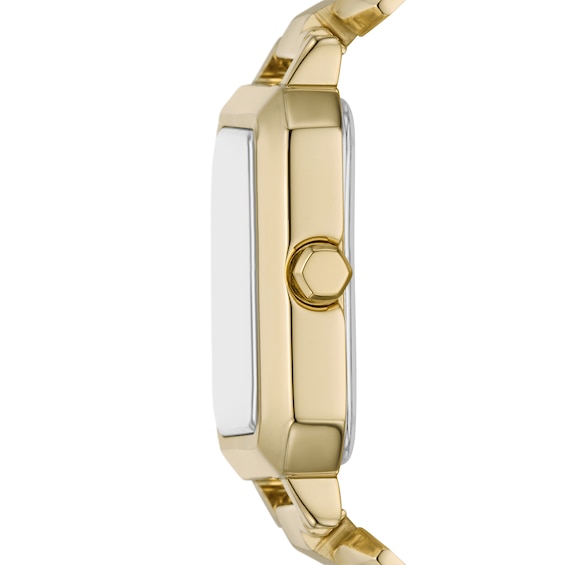 Ladies' Armani Exchange Gold-Tone IP Watch with Square Gold-Tone Dial (Model: Ax5721)