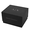Thumbnail Image 4 of Men’s Armani Exchange Dante Black IP Chronograph Watch and Black Agate Barrel Bead Bracelet Box Set (Model: AX7154SET)