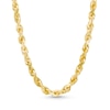 Thumbnail Image 1 of 6.5mm Diamond-Cut Glitter Rope Chain Necklace in Solid 10K Gold - 22"