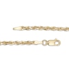 Thumbnail Image 2 of 3.0mm Glitter Rope Chain Necklace in Solid 10K Gold - 18"