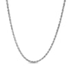 Thumbnail Image 1 of 3.0mm Glitter Rope Chain Necklace in Solid 10K White Gold - 20"