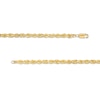Thumbnail Image 2 of 4.4mm Diamond-Cut Glitter Rope Chain Necklace in Solid 10K Gold - 26"