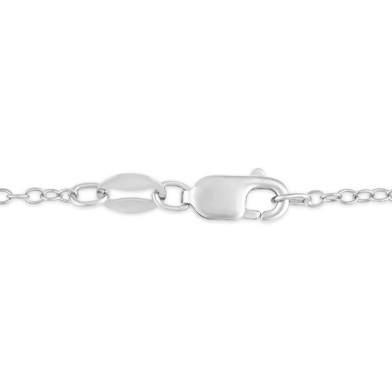4.0mm Freshwater Cultured Pearl and White Lab-Created Sapphire Heart Pendant in Sterling Silver