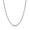 Thumbnail Image 1 of 3.8mm Glitter Rope Chain Necklace in Solid 10K White Gold - 22"