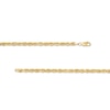 Thumbnail Image 2 of 3.8mm Glitter Rope Chain Necklace in Solid 10K Gold - 26&quot;
