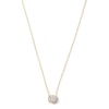 Thumbnail Image 1 of 1/2 CT. Certified Lab-Grown Diamond Miracle Solitaire Necklace in 14K Gold (F/VS2) - 19"
