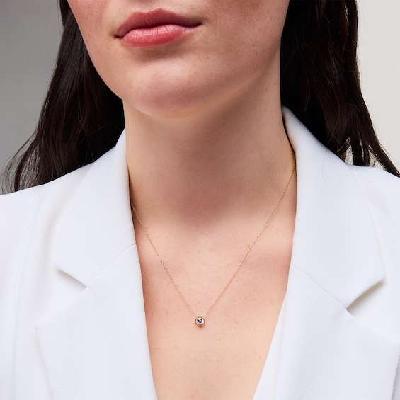 1/ CT. Certified Lab-Grown Diamond Miracle Solitaire Necklace in 14K Gold (F/Vs2