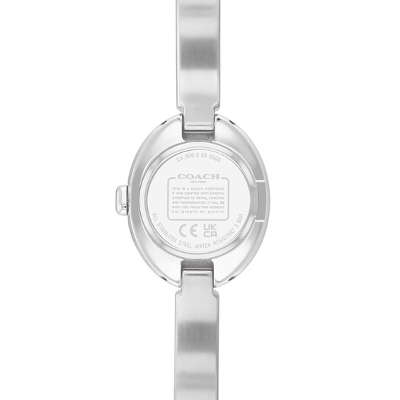 Ladies' Coach Sammy Bangle Watch with Oval White Dial (Model: 14504483)