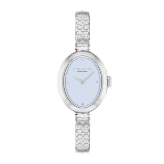 Ladies' Coach Sammy Bangle Watch with Oval Blue Dial (Model: 14504484)