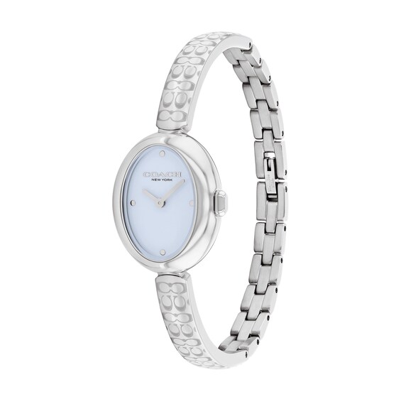 Ladies' Coach Sammy Bangle Watch with Oval Blue Dial (Model: 14504484)
