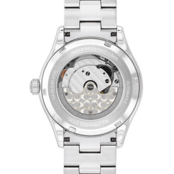 Ladies' Coach Brooks Multi-Color Crystal Automatic Watch with Purple Dial (Model: 14504522)