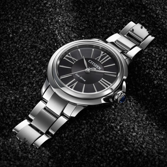 Ladies' Citizen Eco-DriveÂ® Dress Classic Ceci Watch with Black Dial (Model: Em1160-58E)