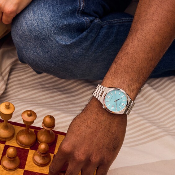 Unisex Citizen Tsuyosa Automatic Watch with Blue Dial (Model: Nj0200-50L)