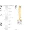 Thumbnail Image 3 of 1 CT. T.W. Certified Lab-Grown Diamond Solitaire Dangle Hoop Earrings in 14K Gold (F/VS2)