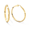 Thumbnail Image 1 of 40.0mm Knife Edge Hoop Earrings in Hollow 10K Gold