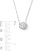 Thumbnail Image 4 of 1 CT. Certified Lab-Grown Diamond Miracle Solitaire Necklace in 14K White Gold (F/VS2) - 19"