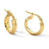 Thumbnail Image 1 of 10.0mm Knife Edge Hoop Earrings in Hollow 10K Gold
