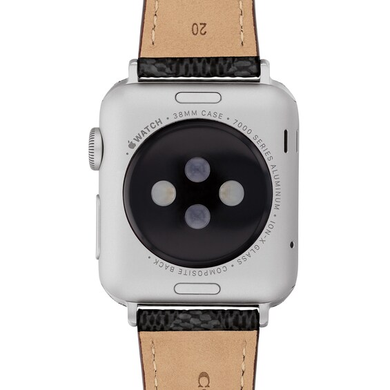 Ladies' Coach Apple Watch Straps Leather Interchangeable Replacement Band Smart Watch Attachment (Model