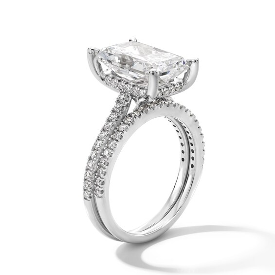 5-5/8 CT. T.w. Radiant-Cut Certified Lab-Grown Diamond Bridal Set in 14K Gold (F/Vs2