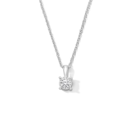 1/4 CT. Diamond Miracle Solitaire Pendant in Sterling Silver (J/I3)