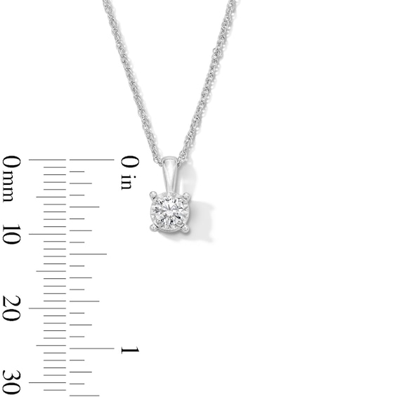 1/4 CT. Diamond Miracle Solitaire Pendant in Sterling Silver (J/I3)