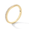 Thumbnail Image 2 of Vera Wang Love Collection 1/4 CT. T.W. Certified Lab-Grown Diamond Contour Wedding Band in 14K Gold (F/VS2)