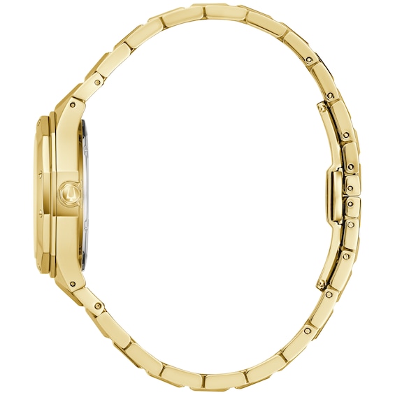Ladies' Bulova Classic Prestige Gold-Tone IP Watch with Mother-of-Pearl Dial (Model: 97M119)