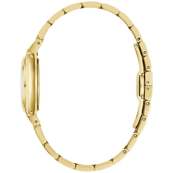 Ladies' Bulova Rubaiyat Gold-Tone IP Watch with Mother-of-Pearl Dial (Model: 97L181)