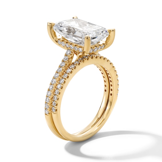 5-5/8 CT. T.w. Radiant-Cut Certified Lab-Grown Diamond Bridal Set in 14K Gold (F/Vs2)