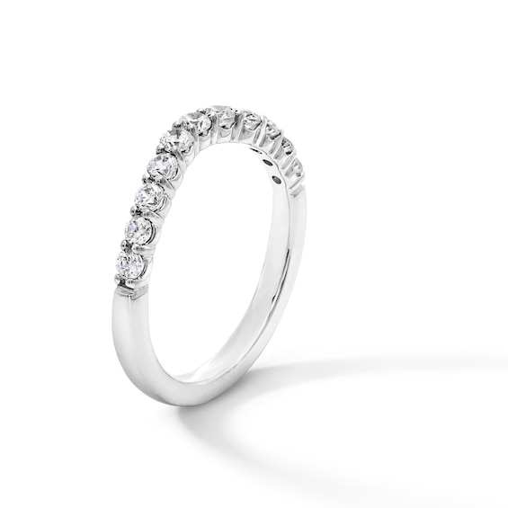 1/2 CT. T.w. Certified Lab-Grown Diamond Contour Band in 14K White Gold (F/Vs2)