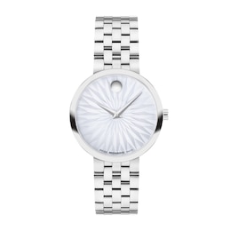 Ladies' Movado Museum® Classic Watch with Textured White Dial (Model: 607974)
