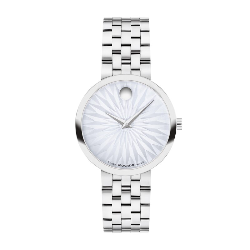 Main Image 1 of Ladies' Movado Museum® Classic Watch with Textured White Dial (Model: 607974)