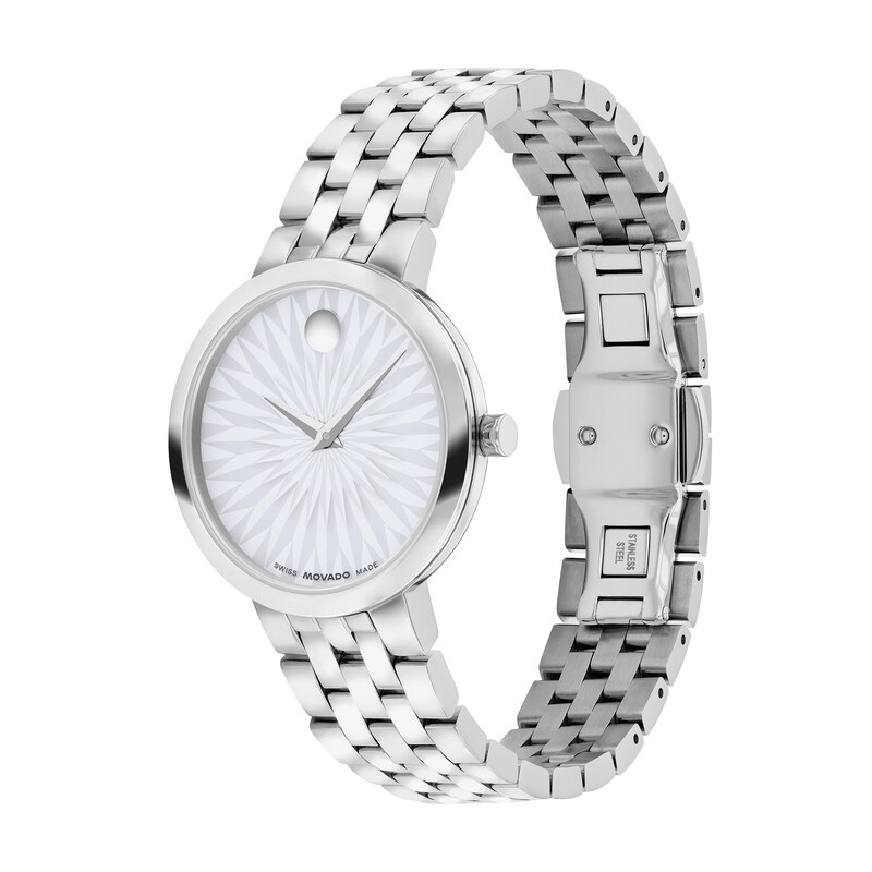 Main Image 2 of Ladies' Movado Museum® Classic Watch with Textured White Dial (Model: 607974)