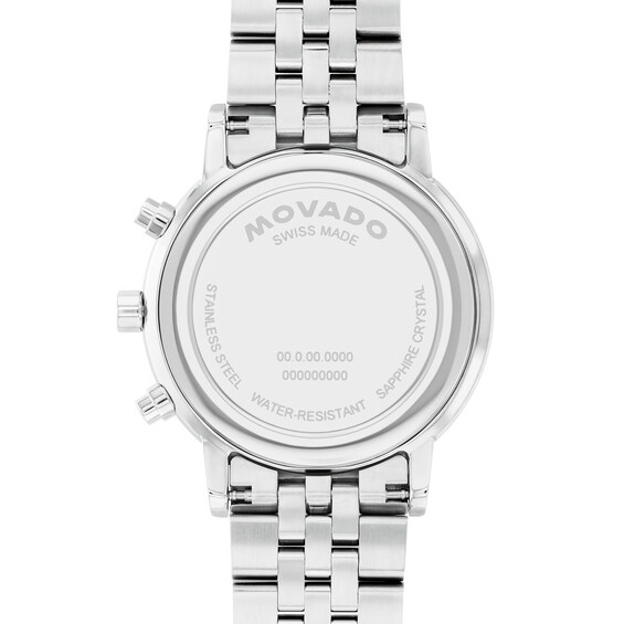 Men's Movado MuseumÂ® Classic Chronograph Watch with Blue Dial (Model: 607998)